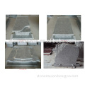 China granite single and double tombstones